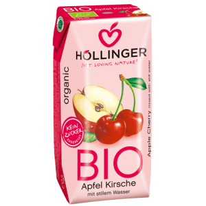 Χυμος Μηλο & Κερασι Χωρ. Ζαχαρη Bio 200ml Hollinger